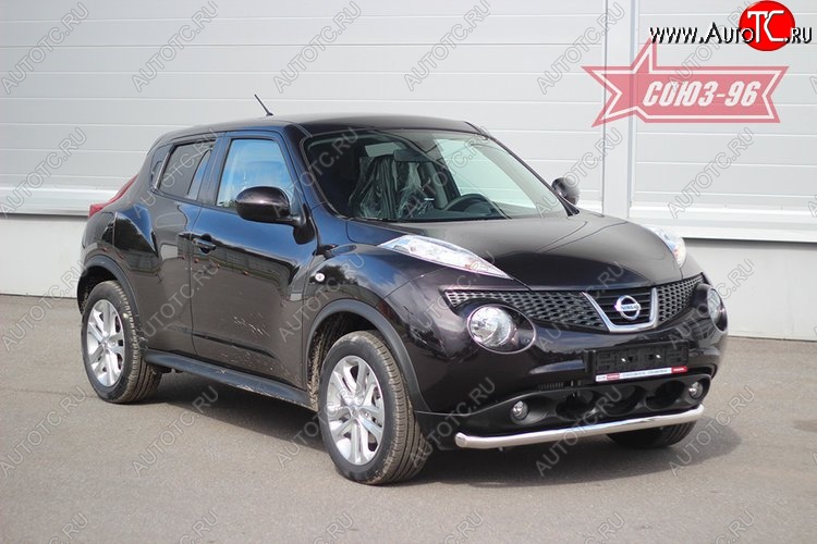 15 488 р. Защита переднего бампера одинарная 4x2 Souz-96 Premium (d60)  Nissan Juke  1 YF15 (2010-2020) дорестайлинг, рестайлинг  с доставкой в г. Кемерово