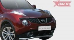 13 679 р. Защита переднего бампера одинарная Souz-96 (d60).  Nissan Juke  1 YF15 (2010-2020) дорестайлинг, рестайлинг  с доставкой в г. Кемерово. Увеличить фотографию 2