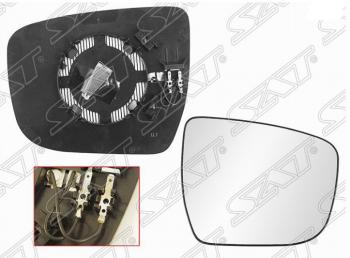 Правое полотно зеркала SAT (с обогревом) Nissan Juke 1 YF15 рестайлинг (2014-2020)