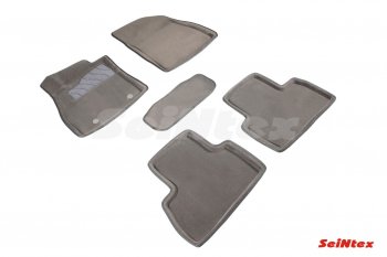 Текстильные 3D коврики в салон SEINTEX серые Nissan Juke  1 YF15 (2010-2020) дорестайлинг, рестайлинг