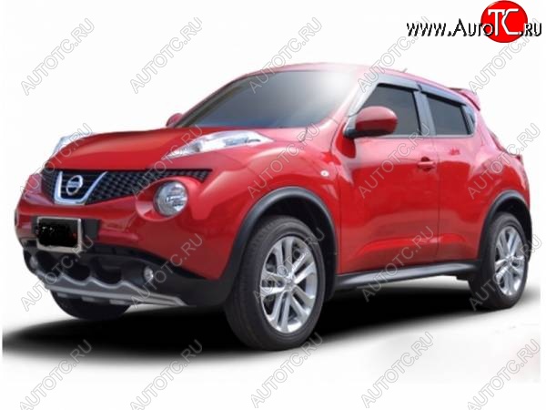 4 999 р. Накладка на передний бампер Impul-style Nissan Juke 1 YF15 дорестайлинг (2010-2014) (Неокрашенная)  с доставкой в г. Кемерово