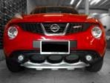 4 999 р. Накладка на передний бампер Impul-style Nissan Juke 1 YF15 дорестайлинг (2010-2014) (Неокрашенная)  с доставкой в г. Кемерово. Увеличить фотографию 2