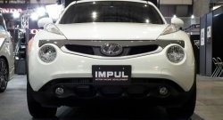 5 249 р. Решётка радиатора Impul Nissan Juke 1 YF15 дорестайлинг (2010-2014) (Неокрашенная)  с доставкой в г. Кемерово. Увеличить фотографию 2
