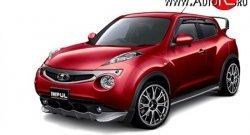 5 249 р. Решётка радиатора Impul Nissan Juke 1 YF15 дорестайлинг (2010-2014) (Неокрашенная)  с доставкой в г. Кемерово. Увеличить фотографию 7