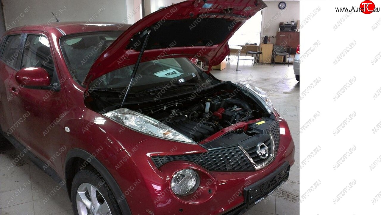 1 949 р. Упоры капота Russtal Nissan Juke 1 YF15 рестайлинг (2014-2020)  с доставкой в г. Кемерово