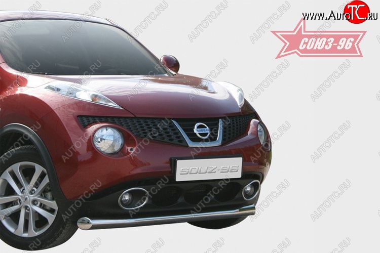 15 749 р. Защита переднего бампера одинарная Souz-96 (d76)  Nissan Juke  1 YF15 (2010-2014) дорестайлинг  с доставкой в г. Кемерово