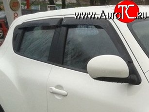 999 р. Комплект дефлекторов окон (ветровиков) 4 шт. Russtal Nissan Juke 1 YF15 дорестайлинг (2010-2014)  с доставкой в г. Кемерово