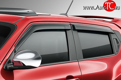 1 849 р. Комплект дефлекторов окон SkyLine Nissan Juke 1 YF15 дорестайлинг (2010-2014)  с доставкой в г. Кемерово