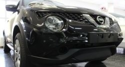 1 469 р. Сетка на бампер (рестайлинг) Russtal (черная) Nissan Juke 1 YF15 дорестайлинг (2010-2014)  с доставкой в г. Кемерово. Увеличить фотографию 3