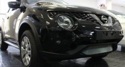 1 539 р. Сетка на бампер (рестайлинг) Russtal (хром)  Nissan Juke  1 YF15 (2010-2014) дорестайлинг  с доставкой в г. Кемерово. Увеличить фотографию 1