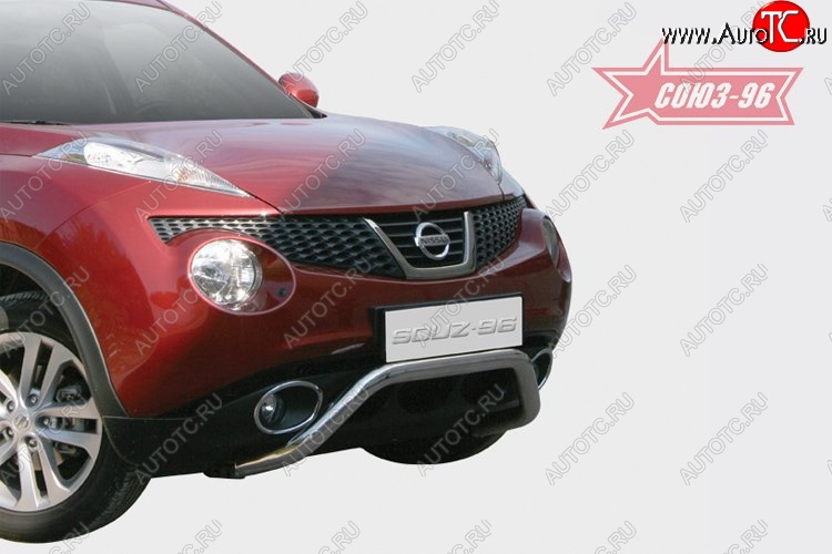 13 229 р. Защита переднего бампера 4х2 Souz-96 (d60)  Nissan Juke  1 YF15 (2010-2014) дорестайлинг  с доставкой в г. Кемерово
