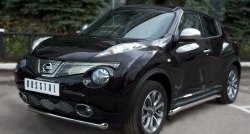 14 249 р. Одинарная защита переднего бампера SLITKOFF диаметром 63 мм (4x4) Nissan Juke 1 YF15 дорестайлинг (2010-2014)  с доставкой в г. Кемерово. Увеличить фотографию 4