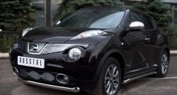 14 999 р. Одинарная защита переднего бампера SLITKOFF диаметром 76 мм (4x4)  Nissan Juke  1 YF15 (2010-2014) дорестайлинг  с доставкой в г. Кемерово. Увеличить фотографию 4