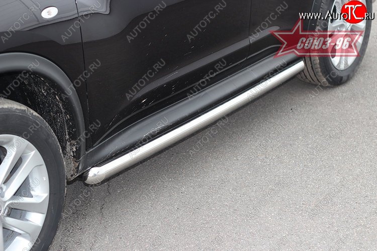 15 524 р. Защита порогов 4х2 Souz-96 (d60)  Nissan Juke  1 YF15 (2010-2014) дорестайлинг  с доставкой в г. Кемерово
