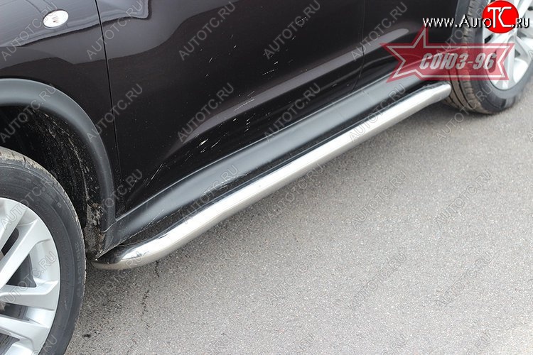15 614 р. Защита порогов 4х4 Souz-96 (d60)  Nissan Juke  1 YF15 (2010-2014) дорестайлинг  с доставкой в г. Кемерово