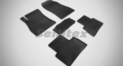 Износостойкие коврики в салон с рисунком Сетка SeiNtex Premium 4 шт. (резина) Nissan Juke  1 YF15 (2010-2014) дорестайлинг