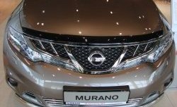 4 599 р. Дефлектор капота NovLine  Nissan Murano  2 Z51 (2008-2016) дорестайлинг, рестайлинг  с доставкой в г. Кемерово. Увеличить фотографию 1