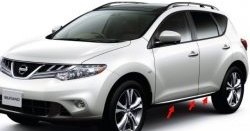13 599 р. Передний правый молдинг двери 80870-1AA2A Nissan Murano 2 Z51 дорестайлинг (2008-2011)  с доставкой в г. Кемерово. Увеличить фотографию 2