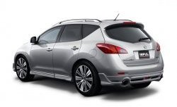 22 749 р. Комплект порогов Impul Nissan Murano 2 Z51 рестайлинг (2010-2016) (Неокрашенные)  с доставкой в г. Кемерово. Увеличить фотографию 8