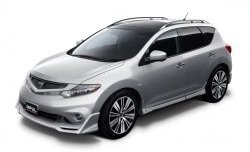 22 749 р. Комплект порогов Impul Nissan Murano 2 Z51 рестайлинг (2010-2016) (Неокрашенные)  с доставкой в г. Кемерово. Увеличить фотографию 9