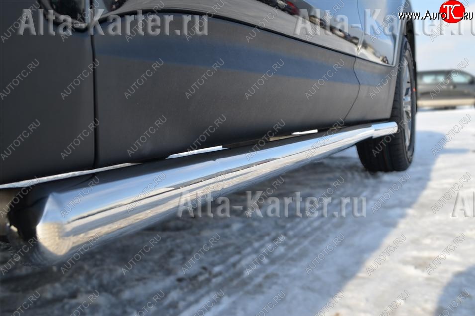 23 799 р. Пороги труба d76 (вариант 3) SLITKOFF Nissan Murano 2 Z51 рестайлинг (2010-2016)  с доставкой в г. Кемерово