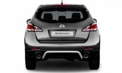 Защита заднего бампера из трубы диаметром 51 мм Petroil Tuning Nissan Murano  2 Z51 (2008-2011) дорестайлинг