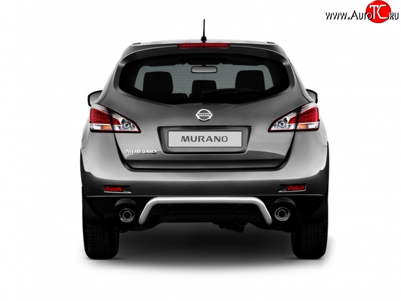 5 099 р. Защита заднего бампера из трубы диаметром 51 мм Petroil Tuning  Nissan Murano  2 Z51 (2008-2011) дорестайлинг  с доставкой в г. Кемерово