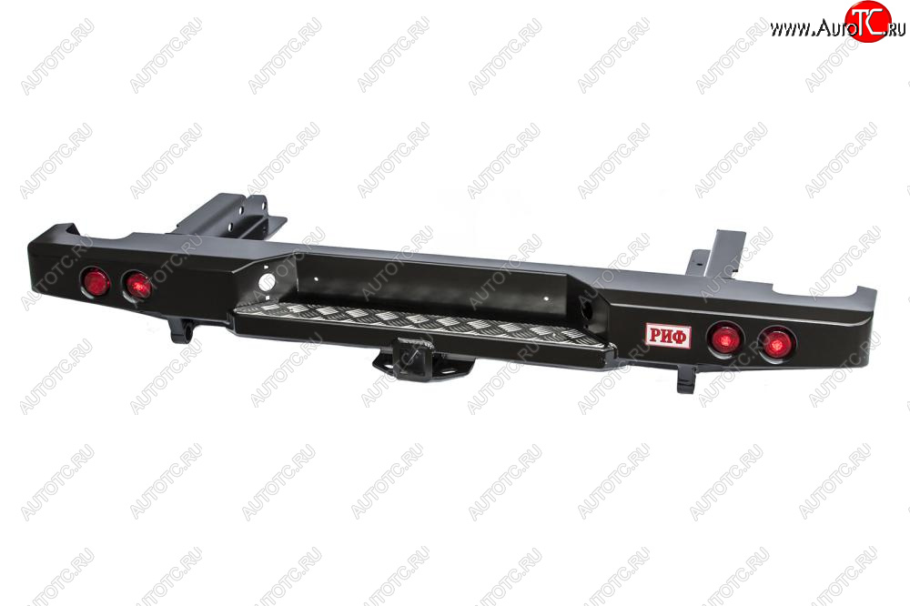 49 849 р. Бампер задний силовой (кузов 1500 мм) РИФ  Nissan Navara  1 D22 - NP300 (С квадратом под фаркоп и фонарями)  с доставкой в г. Кемерово