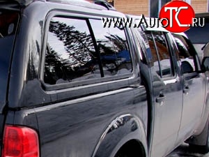 4 199 р. Дефлекторы окон (ветровики) Novline 4 шт Nissan Navara 2 D40 дорестайлинг (2004-2010)  с доставкой в г. Кемерово
