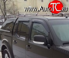 1 249 р. Комплект дефлекторов окон (Frontier) SkyLine Nissan Navara 2 D40 дорестайлинг (2004-2010)  с доставкой в г. Кемерово
