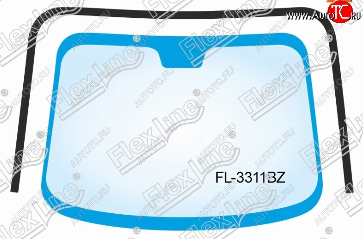 2 059 р. Молдинг лобового стекла FlexLine Nissan Note 1 E11 дорестайлинг (2004-2008)  с доставкой в г. Кемерово