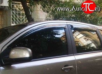999 р. Комплект дефлекторов окон (ветровиков) 4 шт. (рестайлинг) Russtal Nissan Note 1 E11 дорестайлинг (2004-2008)  с доставкой в г. Кемерово
