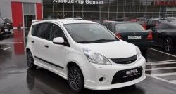 9 649 р. Решётка радиатора Impul Nissan Note 1 E11 рестайлинг (2008-2013) (Неокрашенная)  с доставкой в г. Кемерово. Увеличить фотографию 7