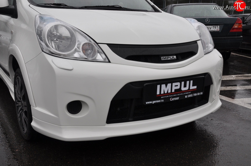 9 649 р. Решётка радиатора Impul Nissan Note 1 E11 рестайлинг (2008-2013) (Неокрашенная)  с доставкой в г. Кемерово