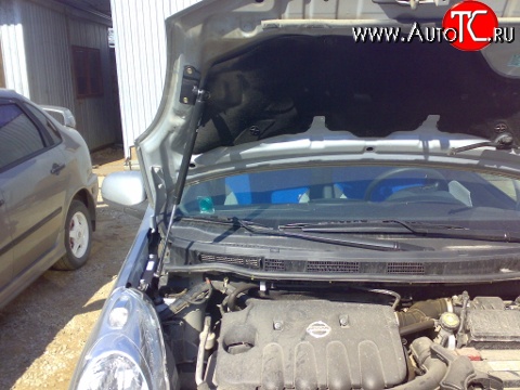 2 969 р. Упор капота Sport  Nissan Note  1 (2004-2008) E11 дорестайлинг  с доставкой в г. Кемерово
