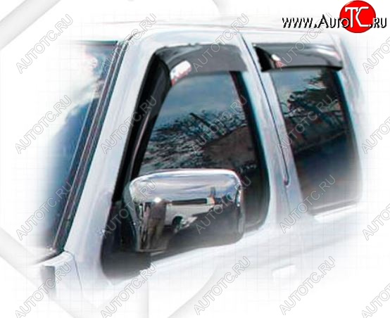 2 089 р. Дефлектора окон CA-Plastiс Nissan NP300 (2003-2008) (Classic полупрозрачный)  с доставкой в г. Кемерово