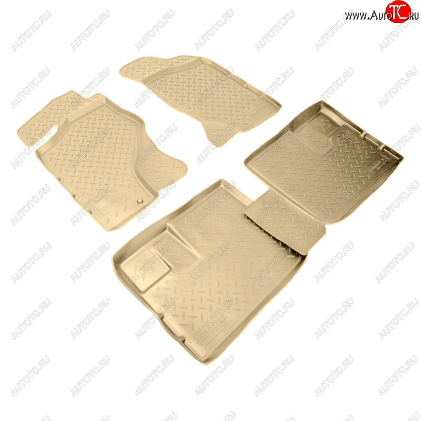 3 199 р. Коврики салона Norplast Unidec Nissan NP300 (2008-2013) (Цвет: бежевый)  с доставкой в г. Кемерово