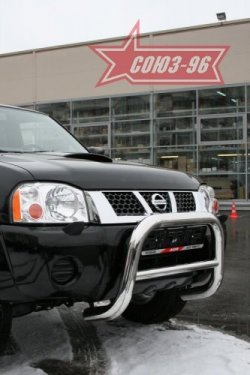18 269 р. Защита переднего бампера Souz-96 (d76) Nissan NP300 (2008-2013)  с доставкой в г. Кемерово. Увеличить фотографию 2