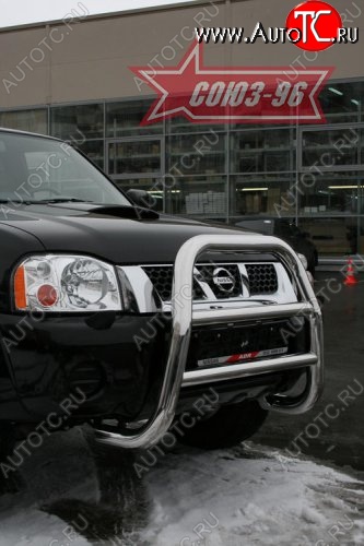 17 459 р. Защита переднего бампера Souz-96 (d76) Nissan NP300 (2008-2013)  с доставкой в г. Кемерово
