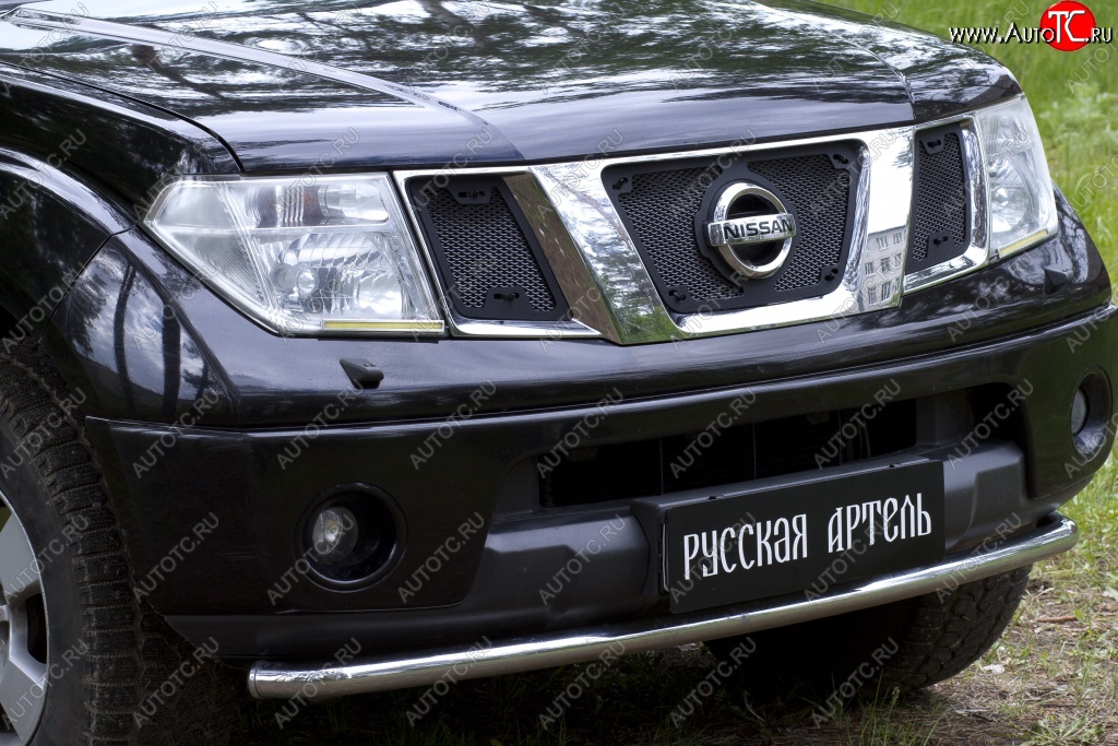 2 999 р. Защитная сетка решетки переднего бампера РА  Nissan Pathfinder  R51 (2004-2007) дорестайлинг  с доставкой в г. Кемерово