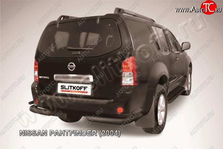 9 999 р. Уголки d76+d42 двойные  Nissan Pathfinder  R51 (2004-2007) дорестайлинг (Цвет: серебристый)  с доставкой в г. Кемерово