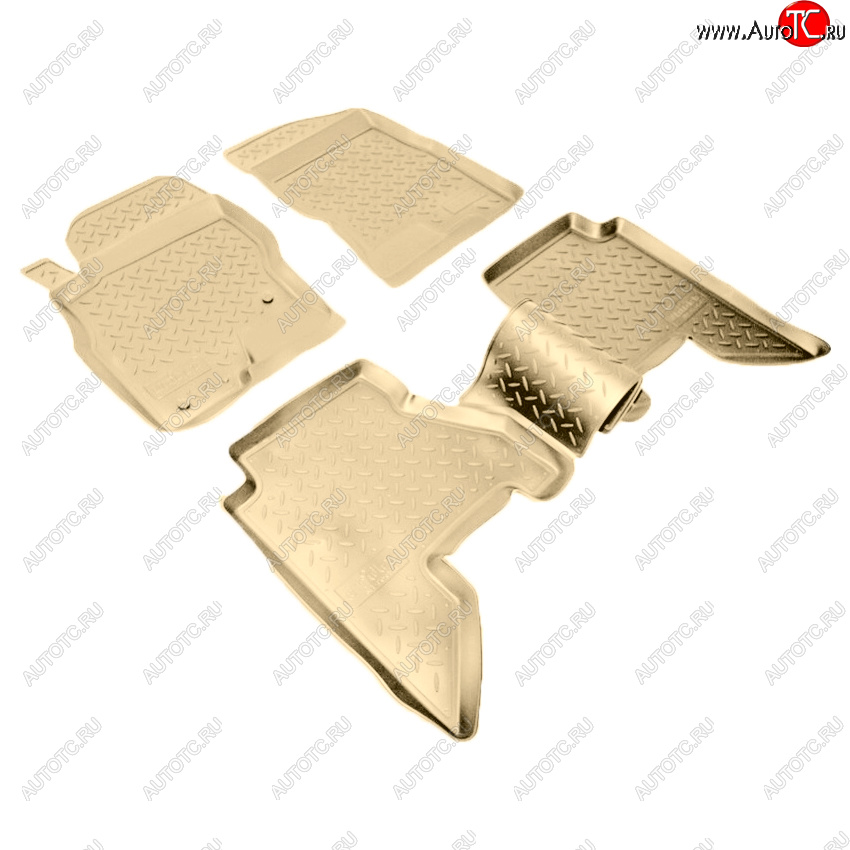 3 299 р. Коврики салона Norplast Unidec  Nissan Pathfinder  R51 (2004-2014) дорестайлинг, рестайлинг (Цвет: бежевый)  с доставкой в г. Кемерово