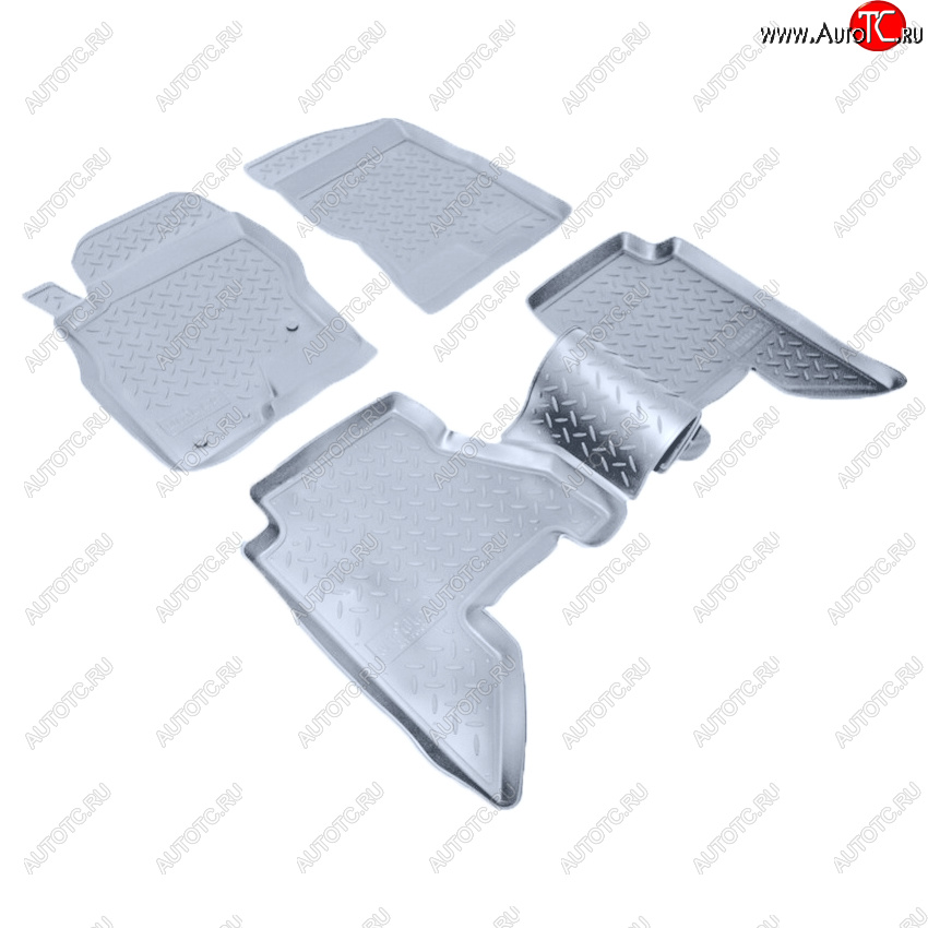 3 299 р. Коврики салона Norplast Unidec  Nissan Pathfinder  R51 (2004-2014) дорестайлинг, рестайлинг (Цвет: серый)  с доставкой в г. Кемерово