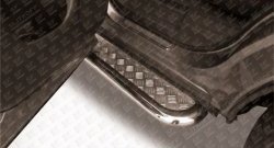 15 349 р. Широкая защита порогов из трубы диаметром 57 мм Slitkoff  Nissan Pathfinder  R52 (2012-2017) дорестайлинг  с доставкой в г. Кемерово. Увеличить фотографию 3