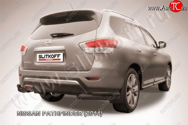 10 999 р. Уголки d76+d42 двойные  Nissan Pathfinder  R52 (2012-2017) дорестайлинг (Цвет: серебристый)  с доставкой в г. Кемерово