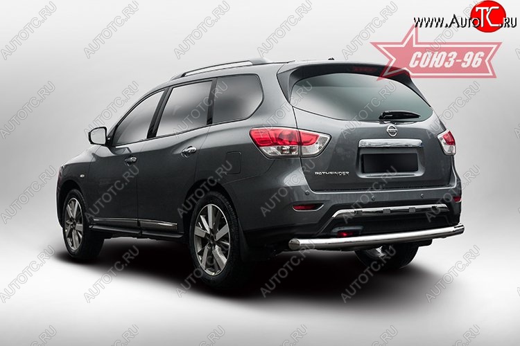 15 434 р. Защита заднего бампера Souz-96 (d76)  Nissan Pathfinder  R52 (2012-2017) дорестайлинг  с доставкой в г. Кемерово