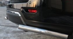 16 349 р. Защита заднего бампера (Ø63 мм уголки, нержавейка) SLITKOFF  Nissan Pathfinder  R52 (2012-2017) дорестайлинг  с доставкой в г. Кемерово. Увеличить фотографию 3