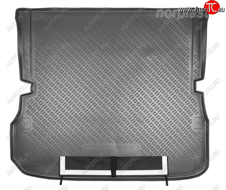 3 799 р. Коврик багажника Norplast Unidec (сложенный 3 ряд)  Nissan Pathfinder  R52 (2012-2017) дорестайлинг (Черный, с погрузочным ковриком (фартуком))  с доставкой в г. Кемерово