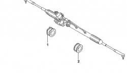 699 р. Полиуретановая подушка рулевой рейки Точка Опоры  Nissan Pathfinder  R50 - Terrano2  R50  с доставкой в г. Кемерово. Увеличить фотографию 2