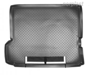 Коврик багажника Norplast Unidec Nissan Patrol 5 Y61 2-ой рестайлинг (2004-2010) (Черный, с погрузочным ковриком (фартуком))
